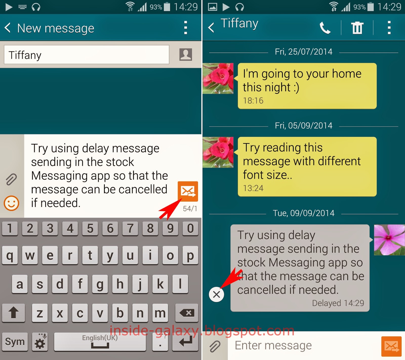 use delay message sending in messaging app in Galaxy S5.jpg